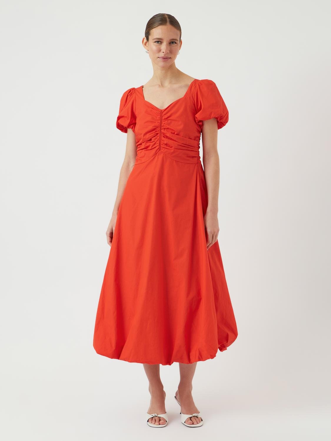 YASRIVANNA Short Dress - Cherry Tomato - VERO MODA & VILA Bergvik